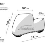 Чехол на мотоцикл круизер-максискутер - Фото 2